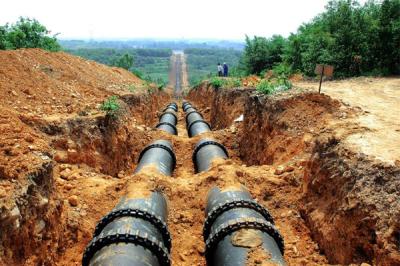 tubulação dútile do ferro
