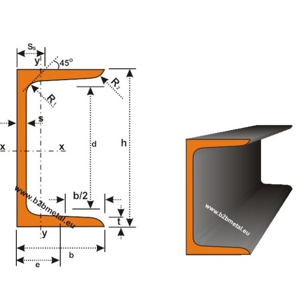 EN10025 S275 Q235B Steel U Channel Structural Steel Beams Tubes For Construction