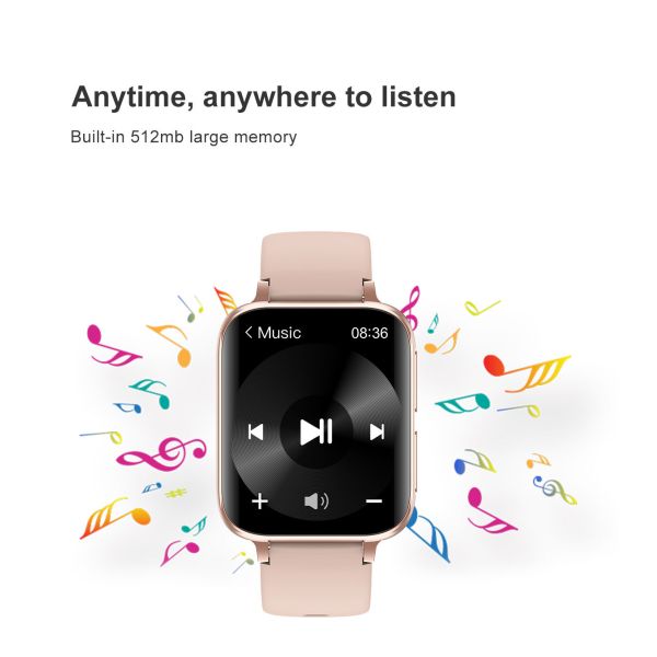 1,78 дозор здорового спорта тарифа сердца дюйма 420*485 ECG Mp3 умный