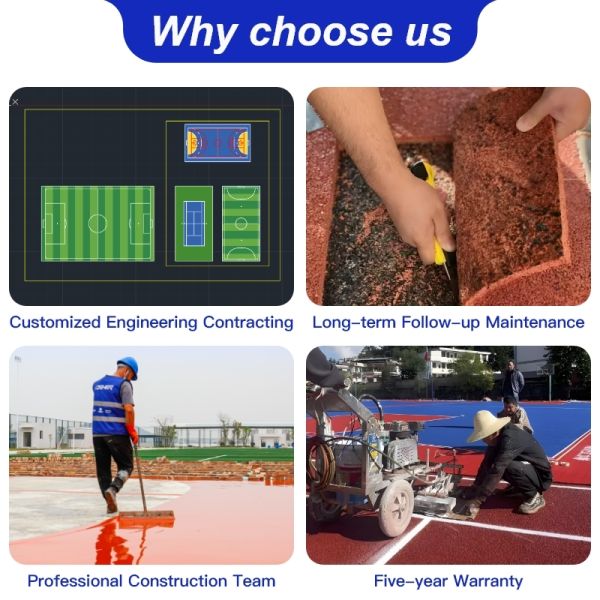 Easy Installation Athletic Running Track High Shock Absorption