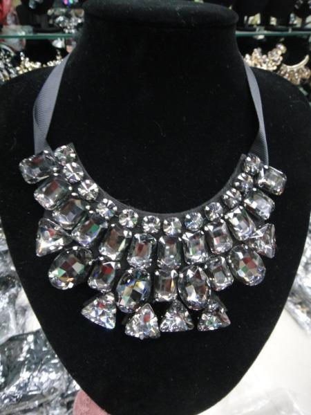 Dance Costume Accessories Glitter Rhinestone Collar Necklace For Performance Decoration