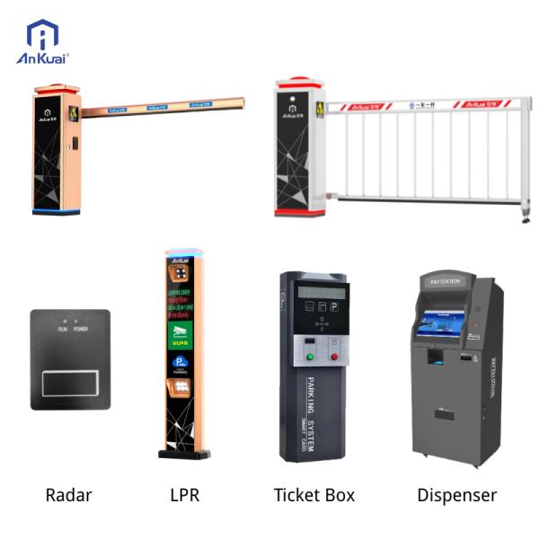 Barrière de sécurité à bras avec moteur sans balais DC24V, protection thermique et détection intelligente de position