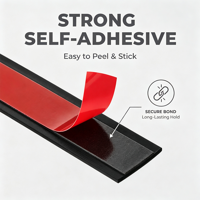 Home DIY Upgraded Self-Adhesive Flexible PVC Water-Proof Surface Edge Trim Wall Ceiling Background Wall Decorative Sealing Strip