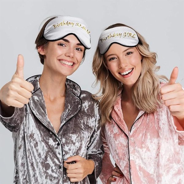 Customized Logo Super Smooth Unisex Silk Satin Sublimation Eye Mask For Airplane Hotel Sleep Eyemask