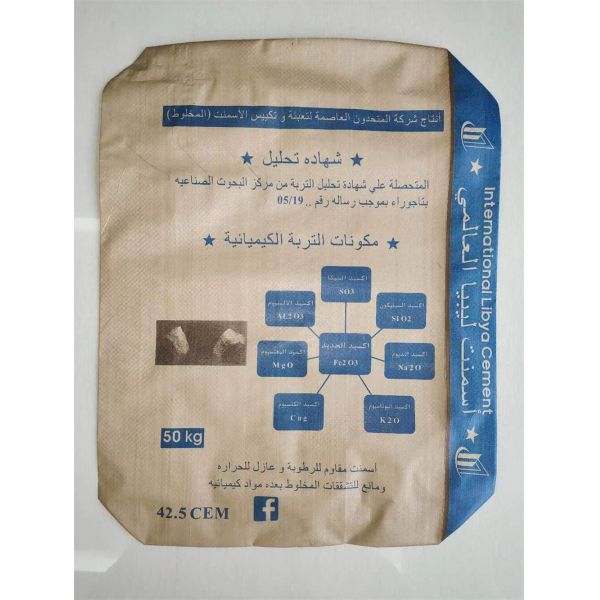 50x64x11cm 85GSM ((65GSM+20GSM) Sac d'emballage en plastique pour le remplissage de matériaux de construction en ciment