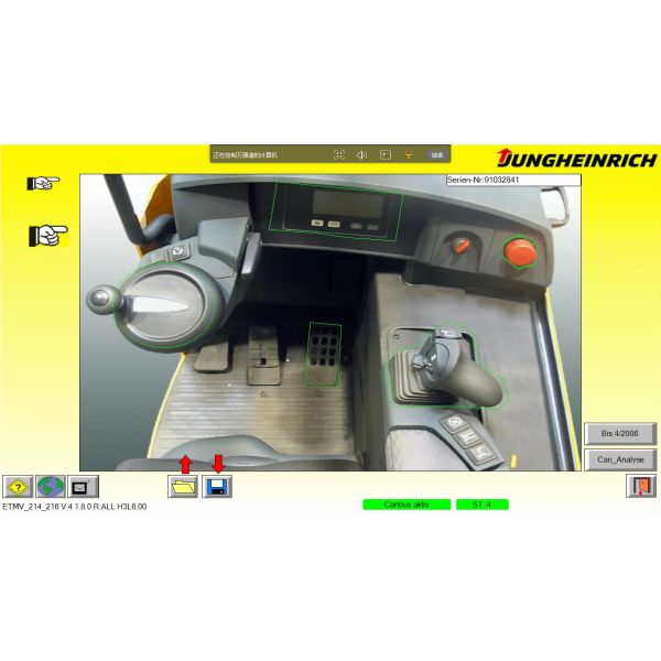 Коробка Инкадо Джудит набора блока развертки грузоподъемника ДЖУДИТ-4 Джунхайнрич диагностическая с кабелями