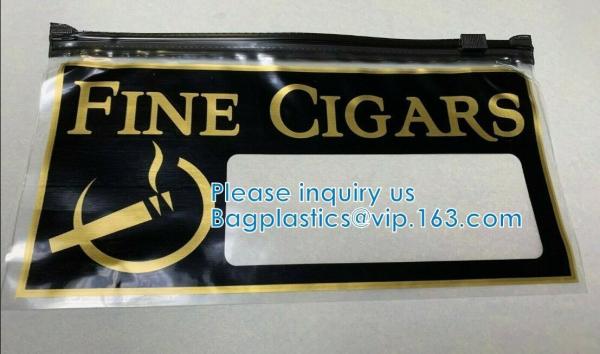 Fine Cigars, slider grip bags, zip top pouch, Tear-proof, no leak, puncture resistance, eco-friendly