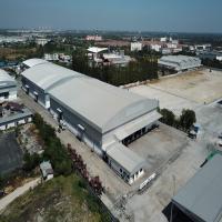 Fondation en béton Structure en acier préfabriquée sèche Entrepôt de construction Toit en pente