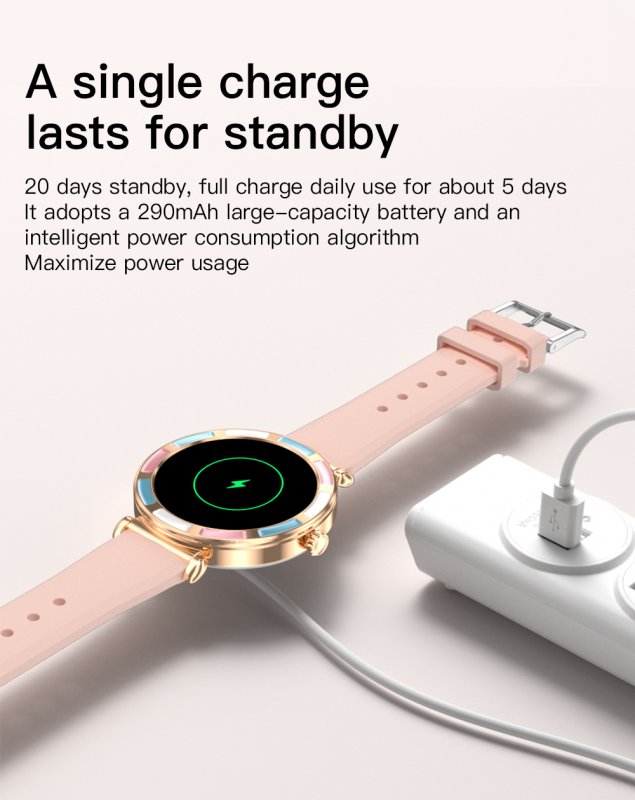 P61 BT Call Digital Smartwatch mujer Heart Rate Monitor Wristwatch for Ladies