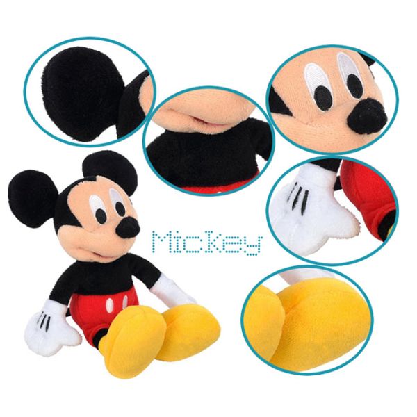 Cartoon Disney Mickey Stuffed Custom Plush Toys Doll For Baby and SGS Passed