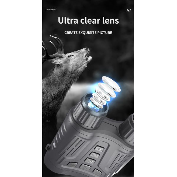 Бинокли ночного видения инфракрасного изумленных взглядов 4K ночного видения на охотиться 3,2