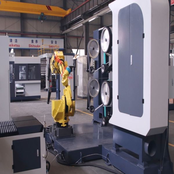 Automatic Industrial Multi Wheel Belt Polisher System for Door Handles Furniture Auto Parts with Labor Saving