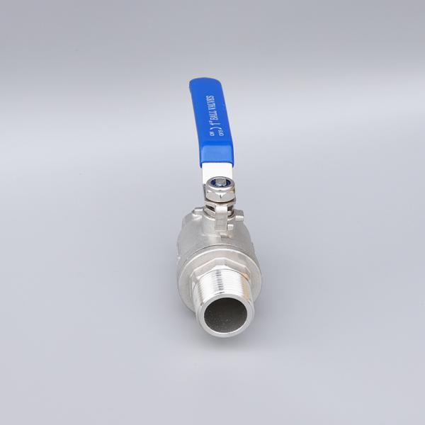2PC Female and Male Thread ISO 5211 Stainless Steel Ball Valve with Manual Driving Mode
