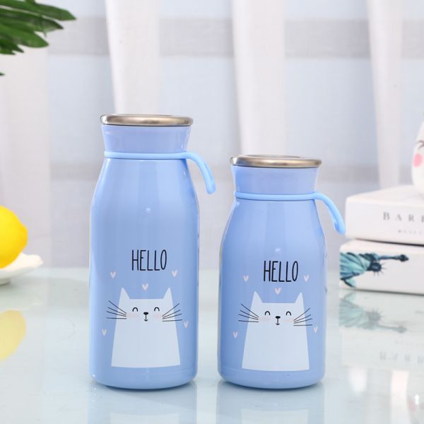 Reusable Kids Vacuum Stainless Water Bottle Unbreakable Double Wall Construction