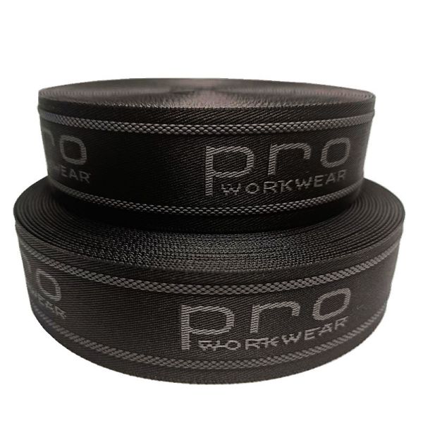 Custom Rubber Non Slip Polyester Jacquard Webbing For Cloth