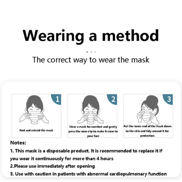 17.5cm*9.5cm Non Woven Face Mask Black Color Adult Size Fliud Proof Lightweight