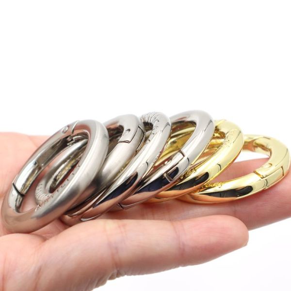 38mm Spring Carabiner Round Circle Spring Ring For Handbag Hardware Accessories