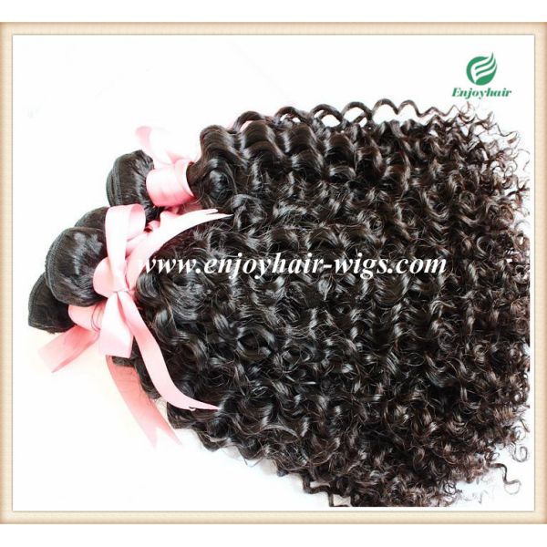 Brazilian 5A virgin remy hair weave ,natural color(can be dye) deep curly 10''-26''length