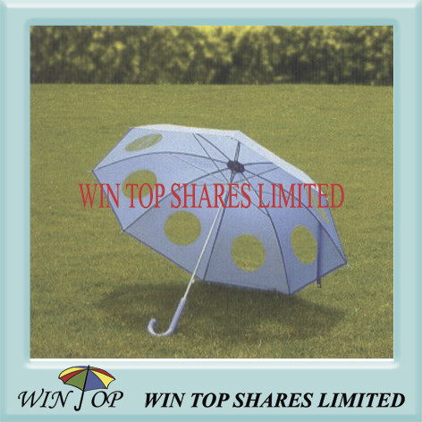 Hand Open Straight Stransparent EVA Umbrella