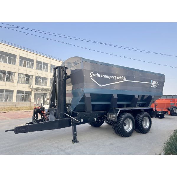 Camion de transport de céréales agricoles à double axe 28 mètres cubes Véhicule
