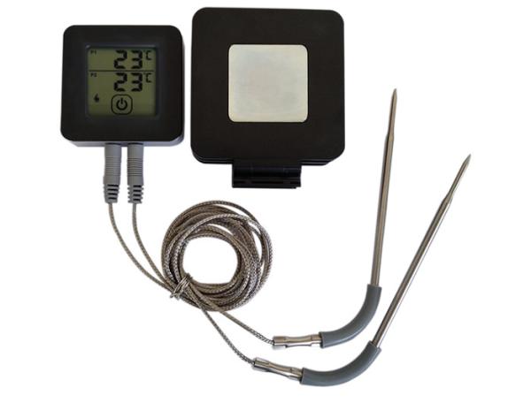 Bluetooth Connect Digital Food Thermometer , Dual Probe Smoker Grill BBQ Thermometer