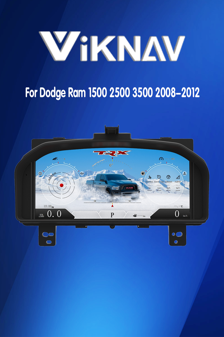 VIKNAV Цифровой кластерный автомобиль скоростной счетчик для Dodge Ram 1500 2500 3500 2008-2012