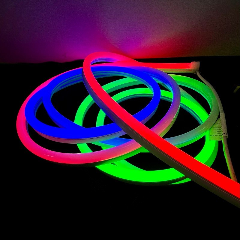 3535 RGBIC LED Neon Flex Light 10x23mm Silicone Neon Rope Light With Dynamic Effects
