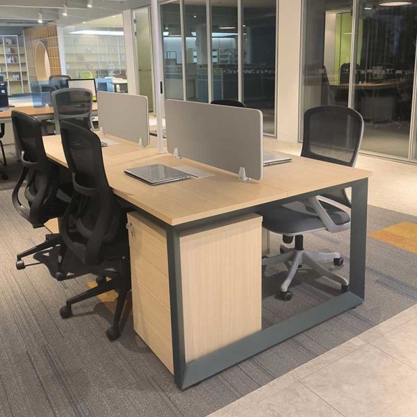 Office Furniture Manufacturers Wooden Linear Workstation Office Table