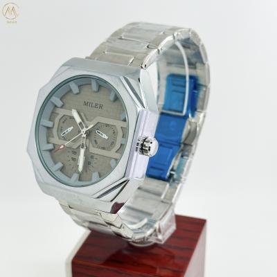OEM Sports And Business Style Mens Stainless Steel Band Quartz Watch With Analog And Digital Display