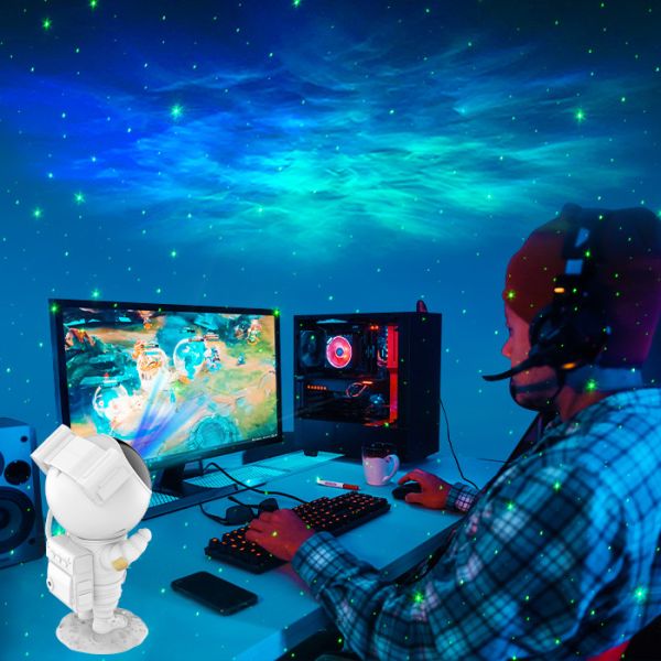 Living Room Astronaut Galaxy Star Projector For Kids Bedroom