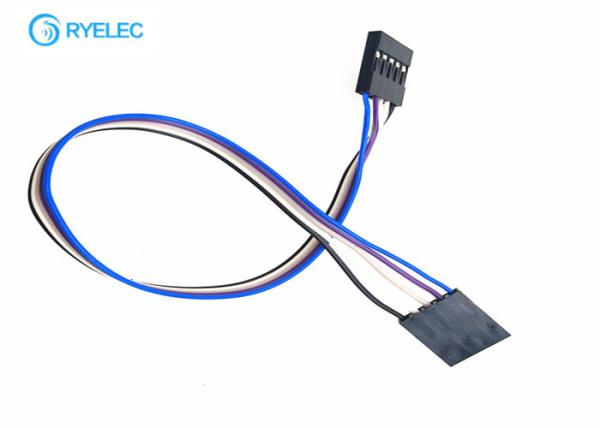 Pin fait sur commande des câbles 5 d'UL2651 28awg au connecteur femelle de lancement de 5pin Dupont 2.54mm