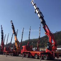 Boom télescopique de petite capacité standard de la grue monté par camion résistant 10t