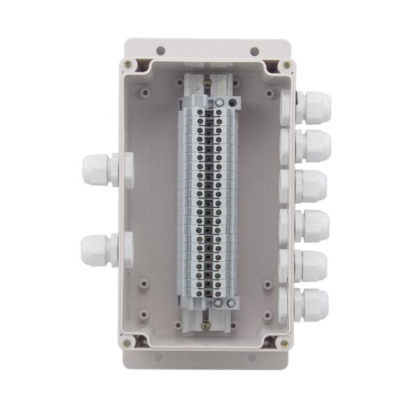 Surface Mount Plastic Junction Box Project Case Waterproof UK2.5B Terminal Blocks 200*120*75mm