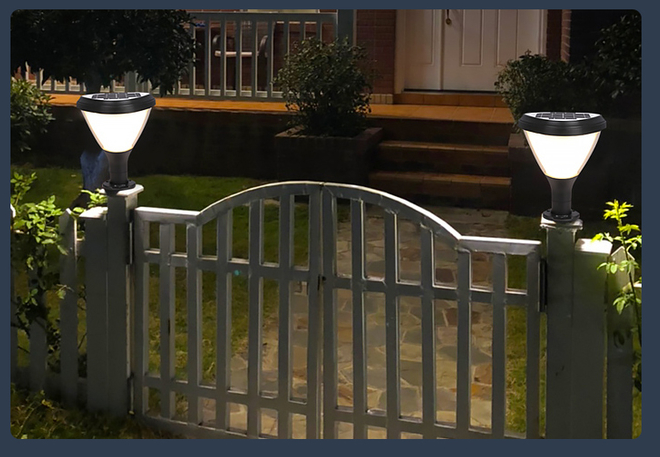 IP65 Waterproof Outdoor Solar Fence Lights With 3.2V 8000mAh Battery