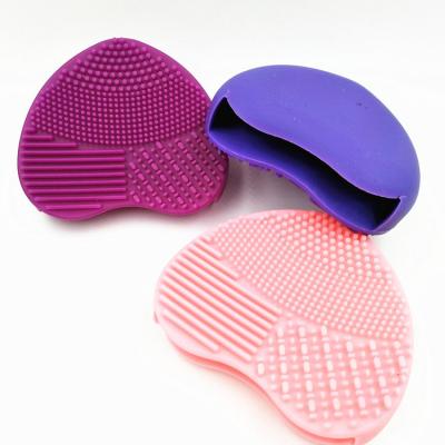 Limpeza de maquiagem em silicone de forma de coração 82*74*30mm Produtos de silicone personalizados Ferramenta de beleza