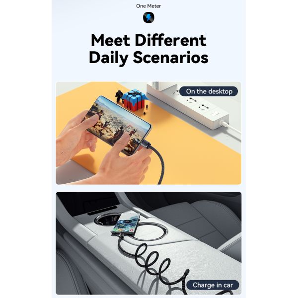 USB A To USB C Magnetic Cables Fast Charging 100W ES-X56 Series