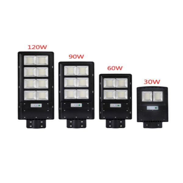 ABS Housing economic cheap price led All In One 60W IP65 COB Chip Solar Garden Street Light