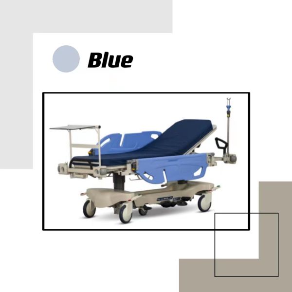Hospital Special Hydraulic Ambulance Car With Wheels In Color Blue