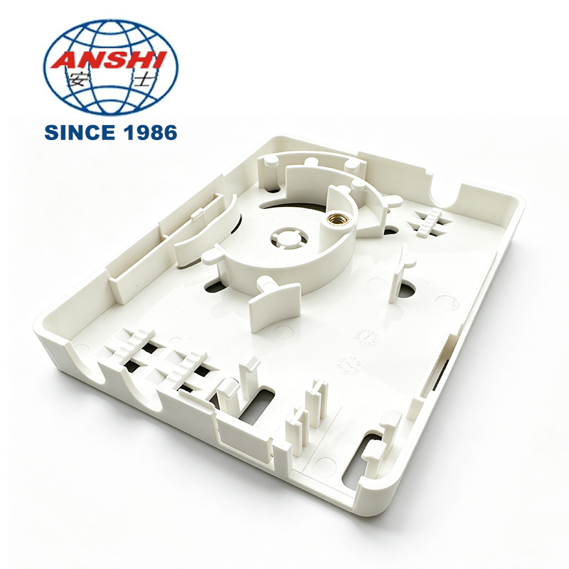 Mini FTTH Invisible 2-Core Optical Terminal Box Fiber Optic Wall Socket for 3G & 4G Networks
