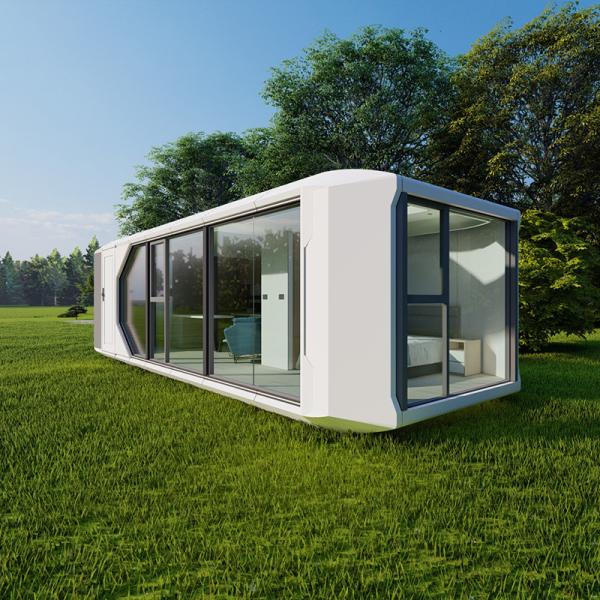 Space Capsule Room Exterior Glass 6mm 12A Hollow Glass Steel Entrance Door With Intelligent Access Control System