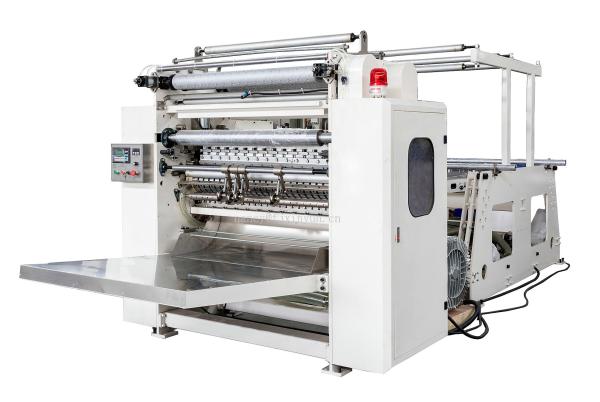 Full Automatic Bottom Drawing V fold Facial Tissue Paper Making Machine Production Line
