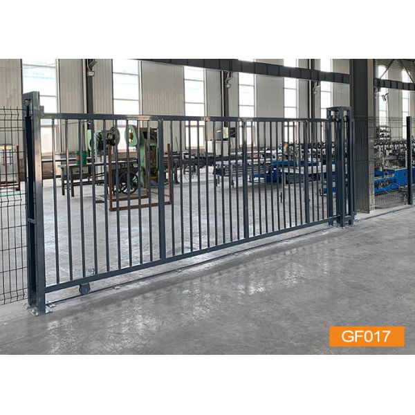 Порошок Ral7016 покрыл сваренный сползающ ворота загородки сада металла