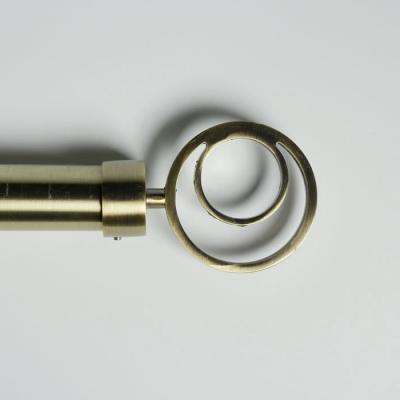 6/8 Aluminium Alloy Brass Curtain Finials For Home Decorative