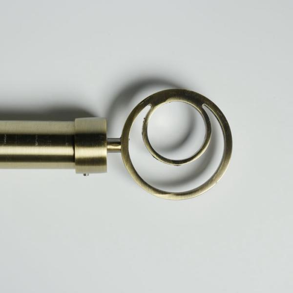 6/8 Aluminium Alloy Brass Curtain Finials For Home Decorative