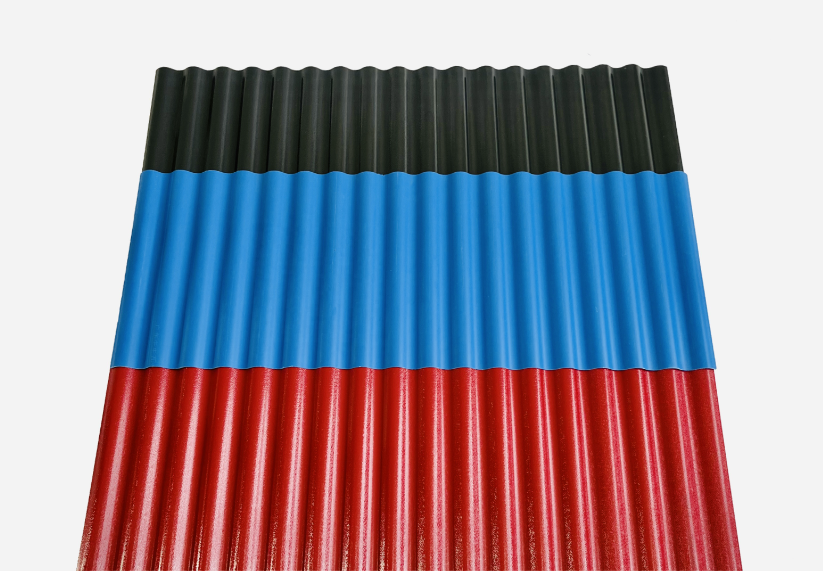 Темно-зеленая панель волны выпушки 0.12-0.4mm черепицы PVC застеклила покрашенные рифленые плитки листа толя