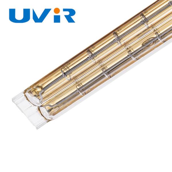 Gold Coated 1200W Twin Tube Halogen Infrared Heating Lamp