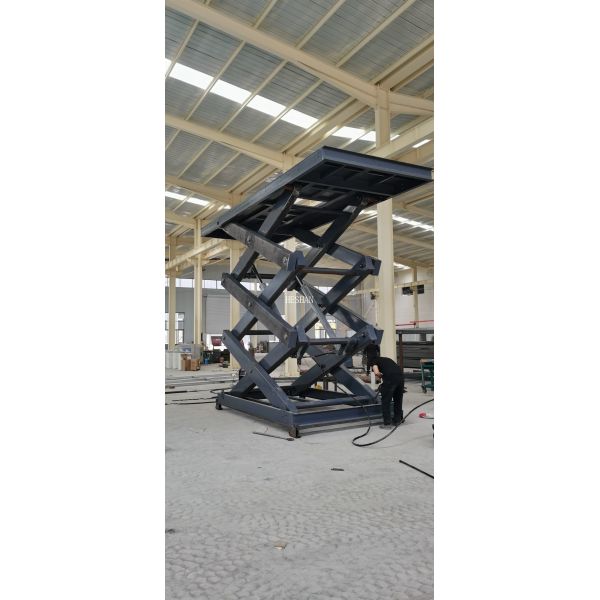 Container Load Heavy Duty Hydraulic Lift Electric Large Scissor Lift Platform OEM