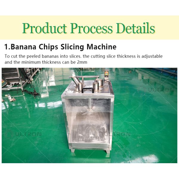 800KG Output Capacity Banana Chips Production Line 110v 220v 380v