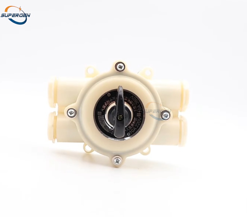 Marine Changeover Switch, Combination Switch HZ10D-63P/4, 63A, Two Circuits, 4 Wires, 12 Terminals
