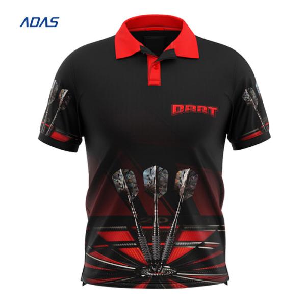 Embroidered Bespoke Darts Shirts League Jerseys With Allover Printed